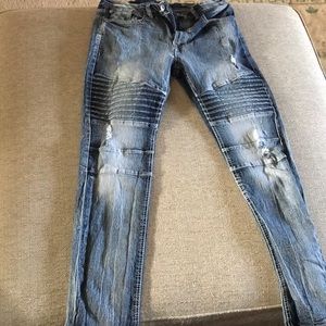 SouthPole Moto Skinny Jeans